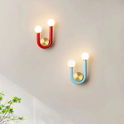 Élise Luna U-förmige Wandlampe Moderne Farb-LED-Wandleuchte