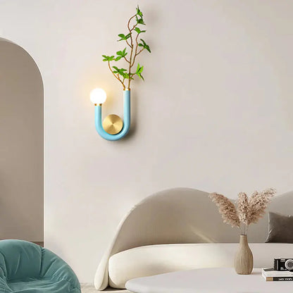 Élise Luna U-förmige Wandlampe Moderne Farb-LED-Wandleuchte