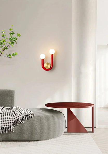 Élise Luna U-förmige Wandlampe Moderne Farb-LED-Wandleuchte