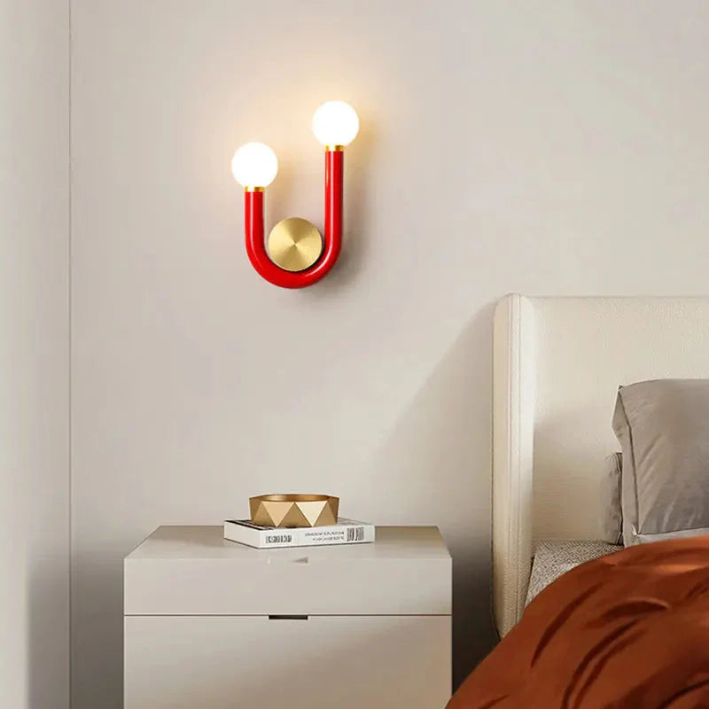 Élise Luna U-förmige Wandlampe Moderne Farb-LED-Wandleuchte