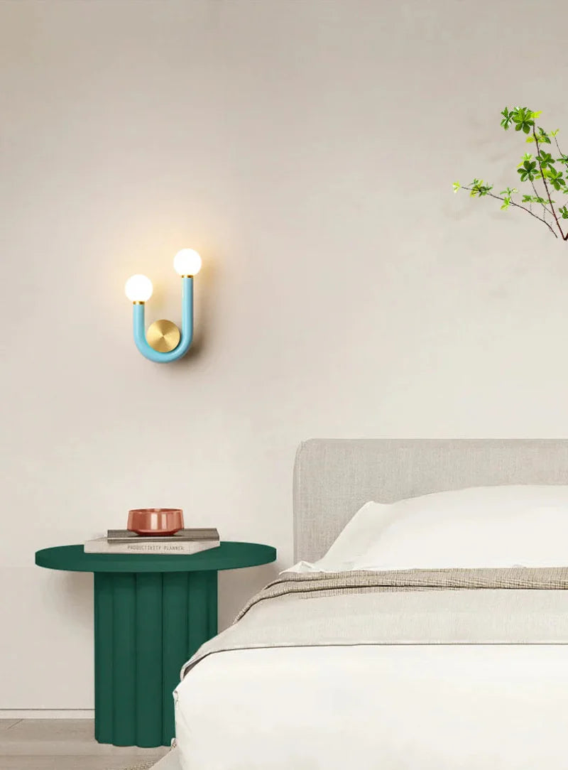 Élise Luna U-förmige Wandlampe Moderne Farb-LED-Wandleuchte