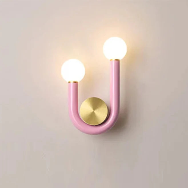 Élise Luna U-förmige Wandlampe Moderne Farb-LED-Wandleuchte