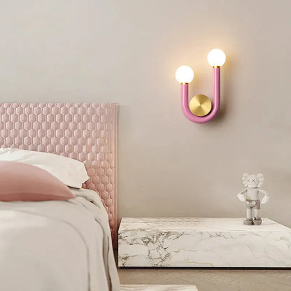 Élise Luna U-förmige Wandlampe Moderne Farb-LED-Wandleuchte