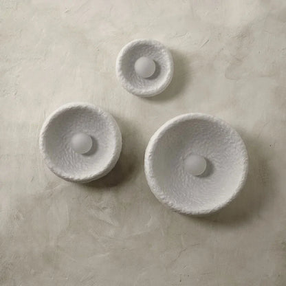 Élise Lunar Textured Wall Sconce Moon Resin Light Set