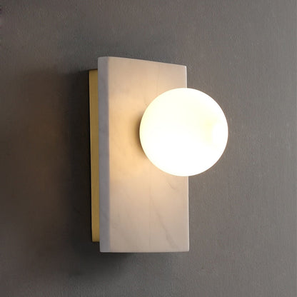 Amélie Marble & Brass LED Wall Light