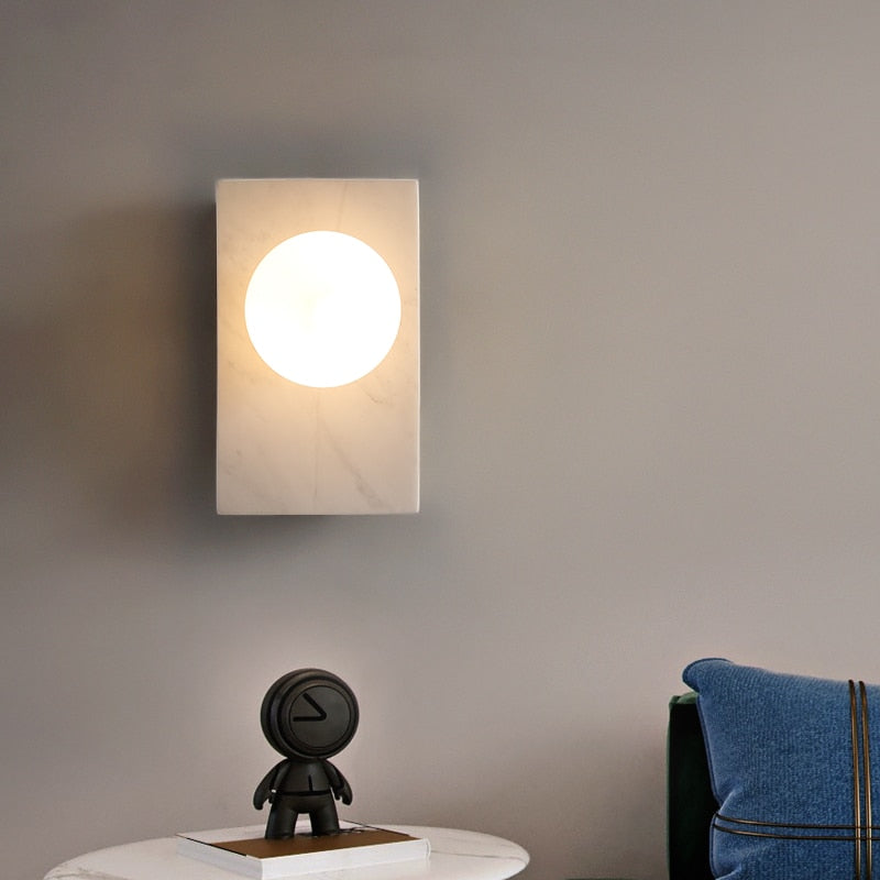 Amélie Marble & Brass LED Wall Light