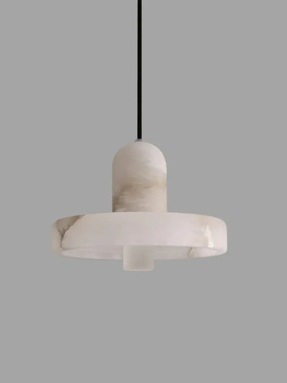 Élise Marble Glow Pendant Light Copper Accent Ceiling Lamp