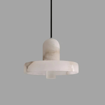 Élise Marble Glow Pendant Light Copper Accent Ceiling Lamp