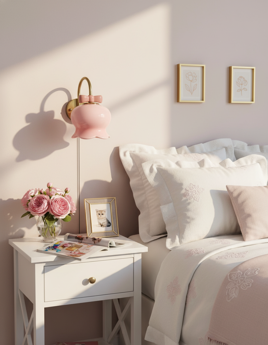 Chloé Bell Wandleuchte mit dekorativem Schleifendesign