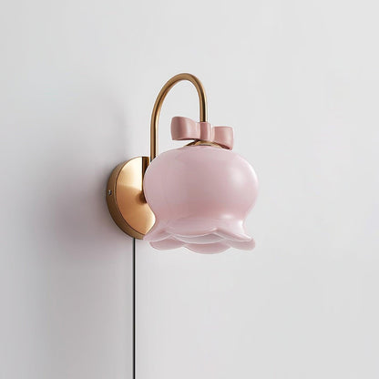 Chloé Bell Wandleuchte mit dekorativem Schleifendesign