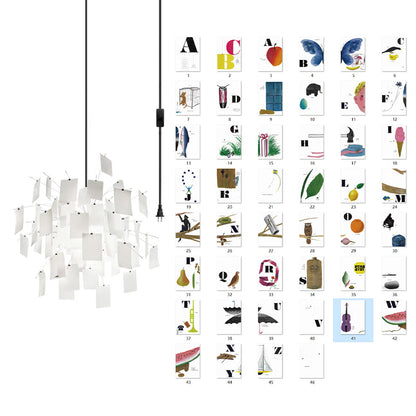 Élise Paper Art Plug-In Hängeleuchte