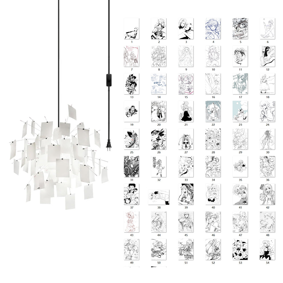 Élise Paper Art Plug-In Hängeleuchte