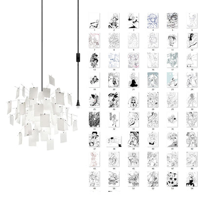 Élise Paper Art Plug-In Hängeleuchte