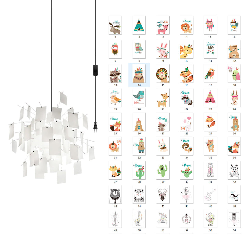 Élise Paper Art Plug-In Hängeleuchte