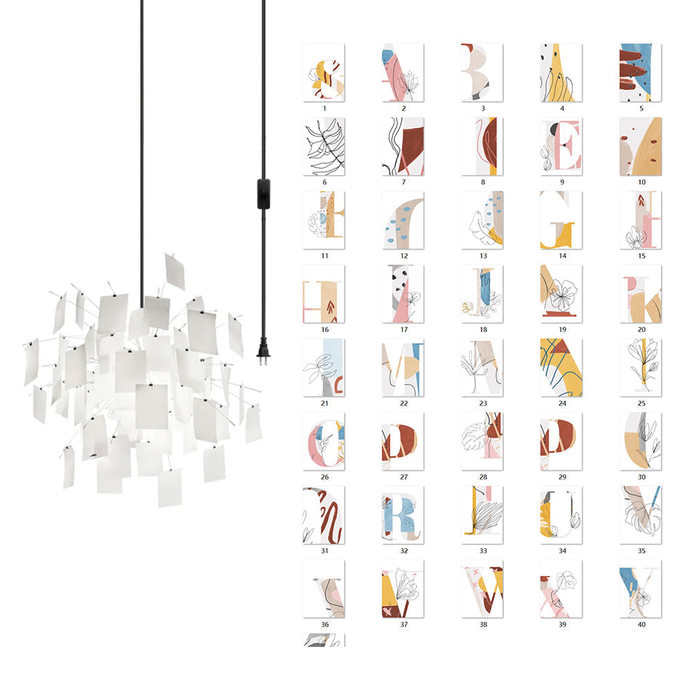 Élise Paper Art Plug-In Hängeleuchte