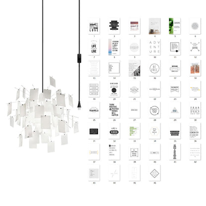 Élise Paper Art Plug-In Hängeleuchte