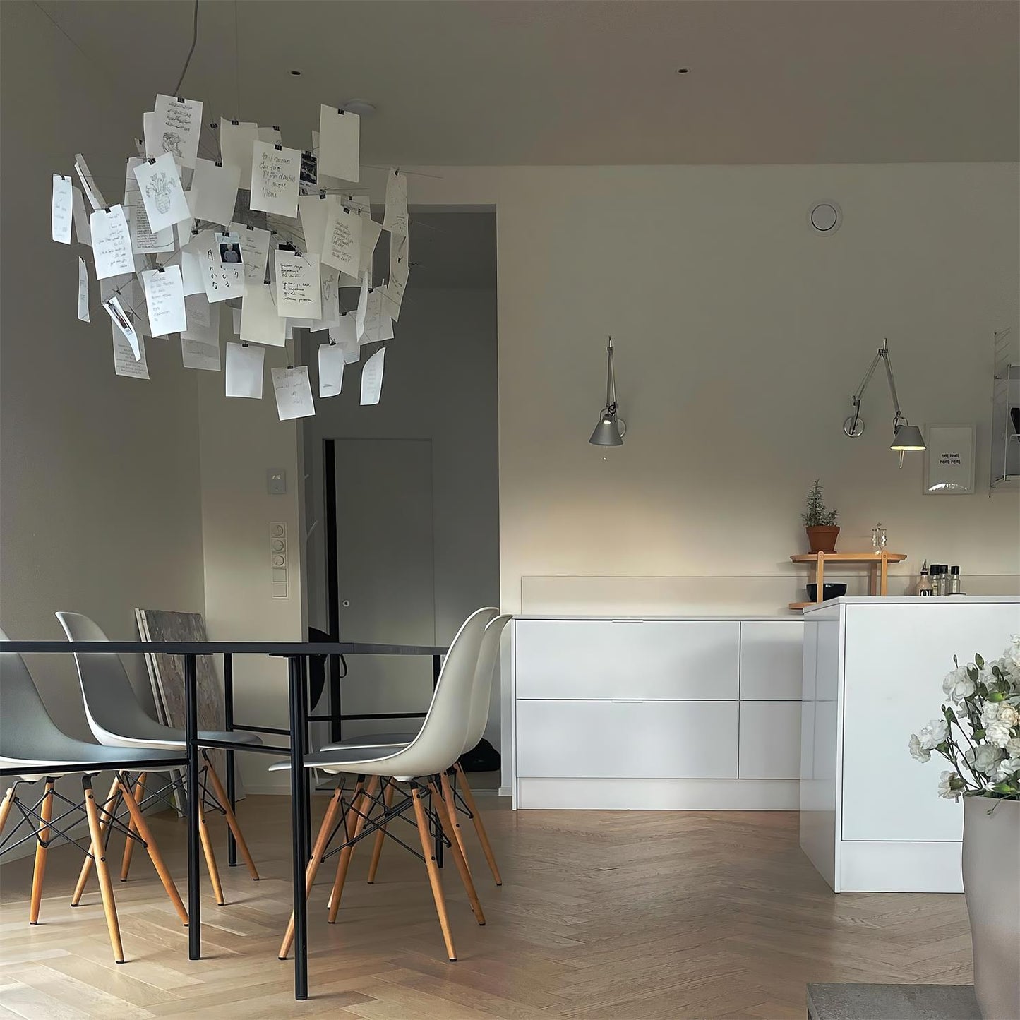Élise Paper Art Plug-In Hängeleuchte