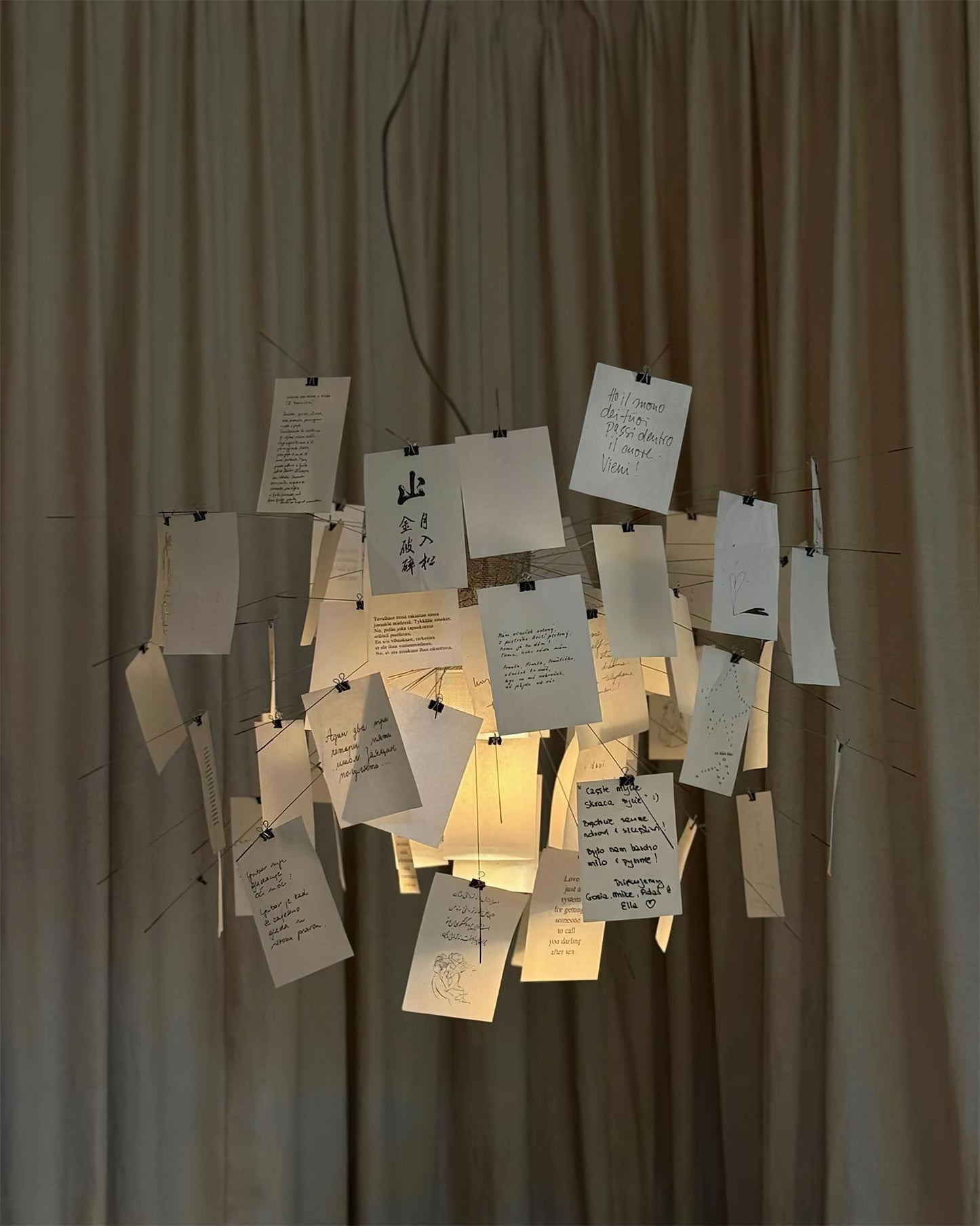 Élise Paper Art Plug-In Hängeleuchte