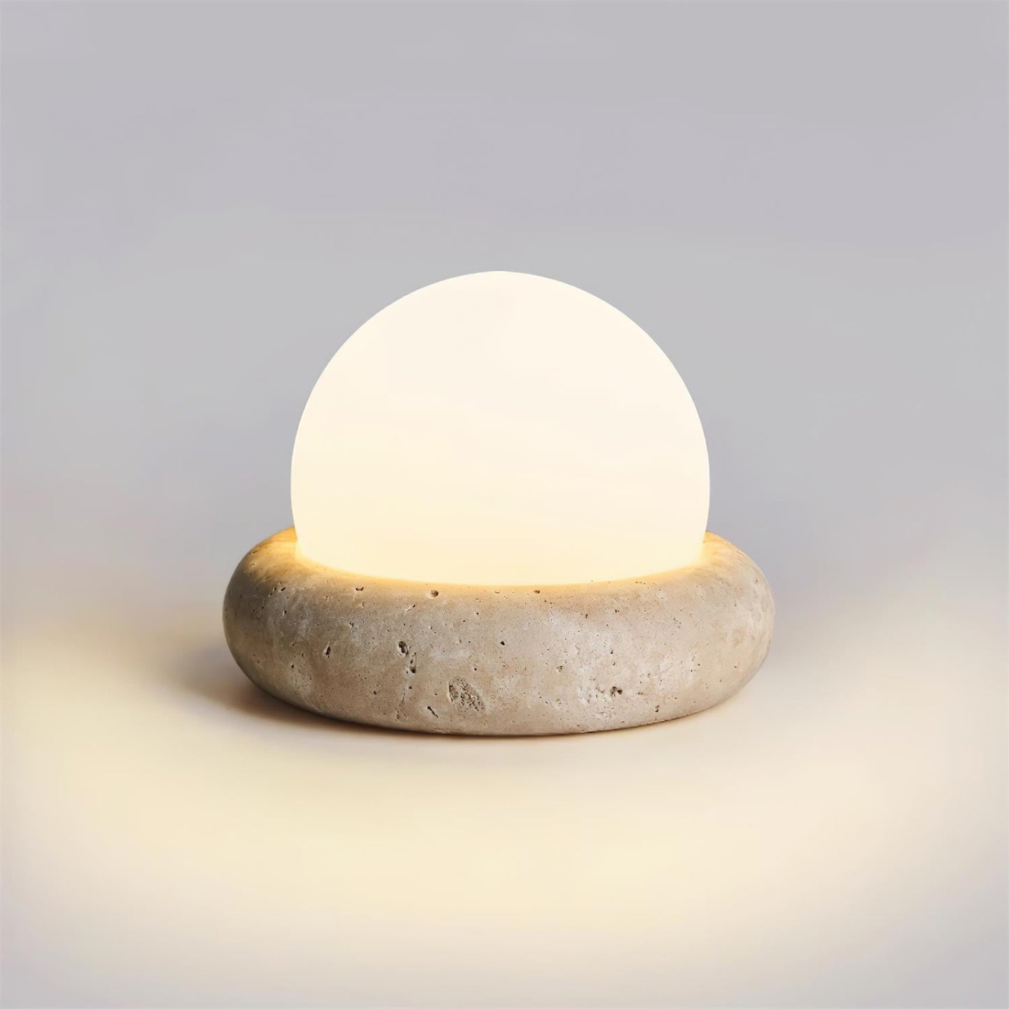 Noémie Mini Stone LED Table Lamp with Frosted Acrylic Shade