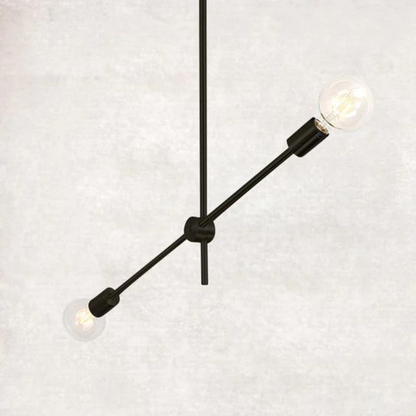 Élise Moderner Sputnik LED Kronleuchter Gold Schwarz Mid-Century Deckenleuchte