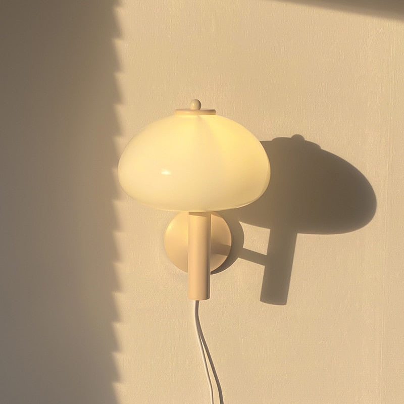 Amélie Mushroom Cap Glass Wall Lamp
