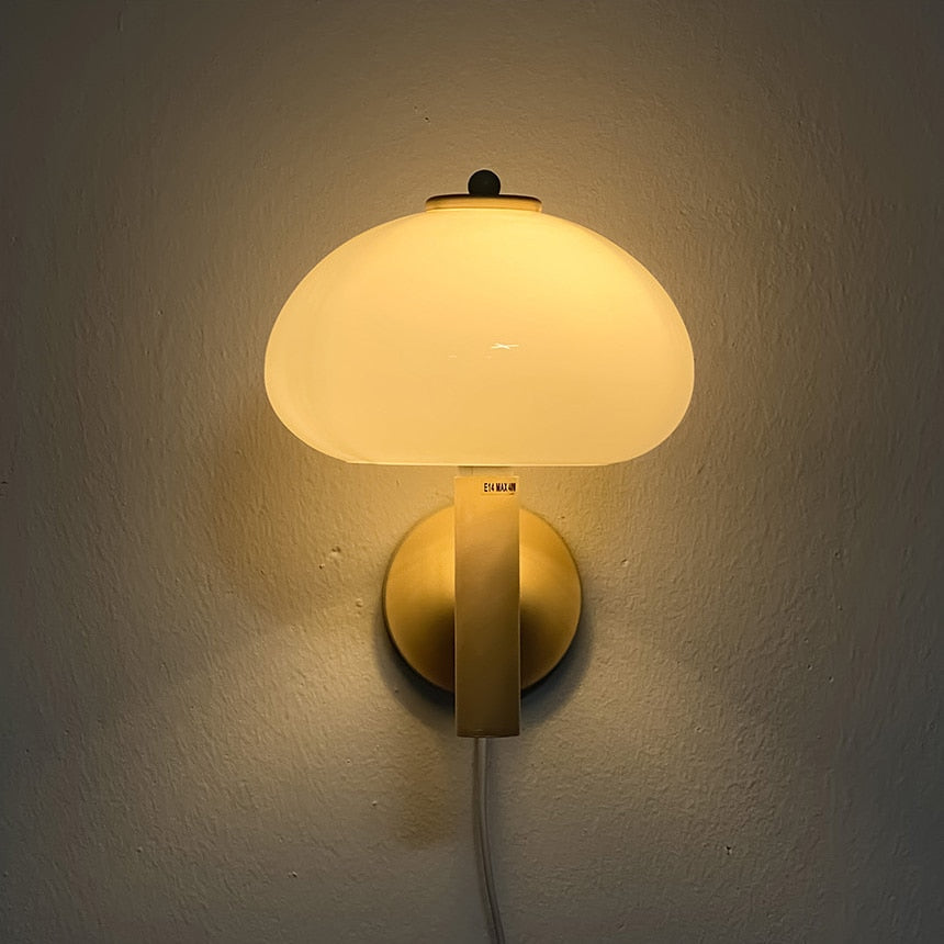 Amélie Mushroom Cap Glass Wall Lamp