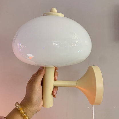 Amélie Mushroom Cap Glass Wall Lamp