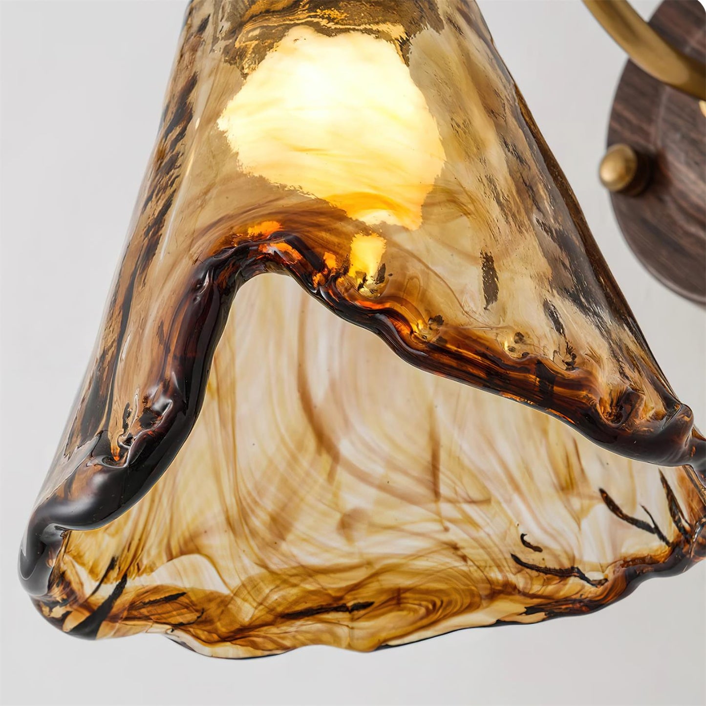 Élodie Nalia Amber Wandleuchte Metall und Glas Beleuchtung