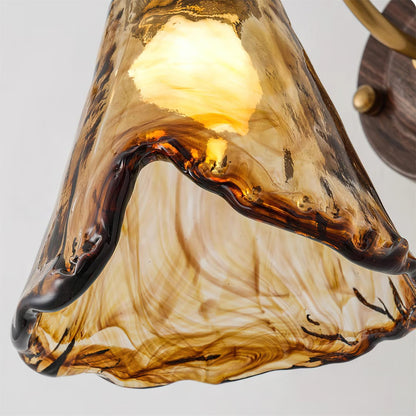 Élodie Nalia Amber Wandleuchte Metall und Glas Beleuchtung