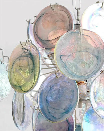 Léonie Neuvy Iridescent Glass Chandelier