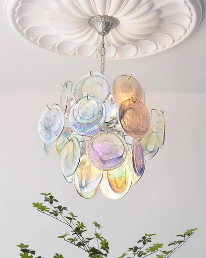 Léonie Neuvy Iridescent Glass Chandelier