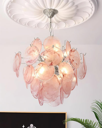 Léonie Neuvy Iridescent Glass Chandelier