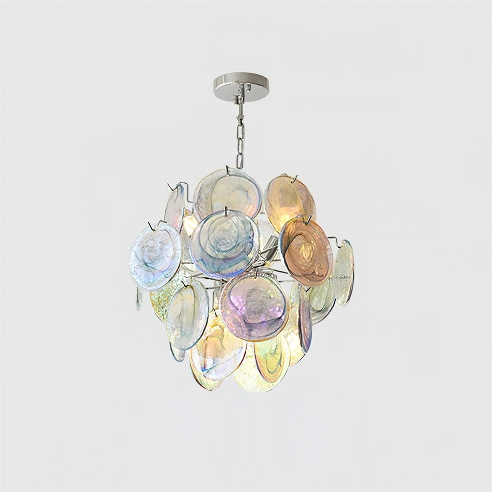 Léonie Neuvy Iridescent Glass Chandelier
