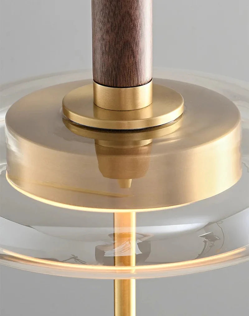 Sophie Nimbus Loft Glas Pendelleuchte mit Kupferakzent Deckenlampe