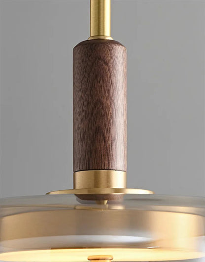 Sophie Nimbus Loft Glas Pendelleuchte mit Kupferakzent Deckenlampe