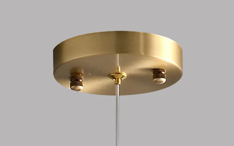 Sophie Nimbus Loft Glas Pendelleuchte mit Kupferakzent Deckenlampe