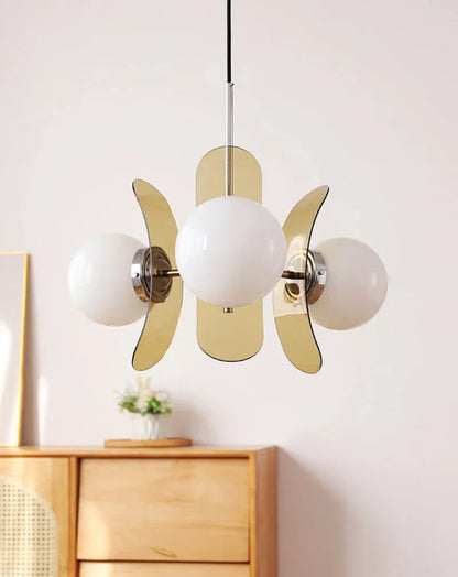 Élise Cosmo Bloom Mid-Century Glass Chandelier