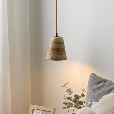 Isabelle Ora Stone Cone LED Pendant Lamp