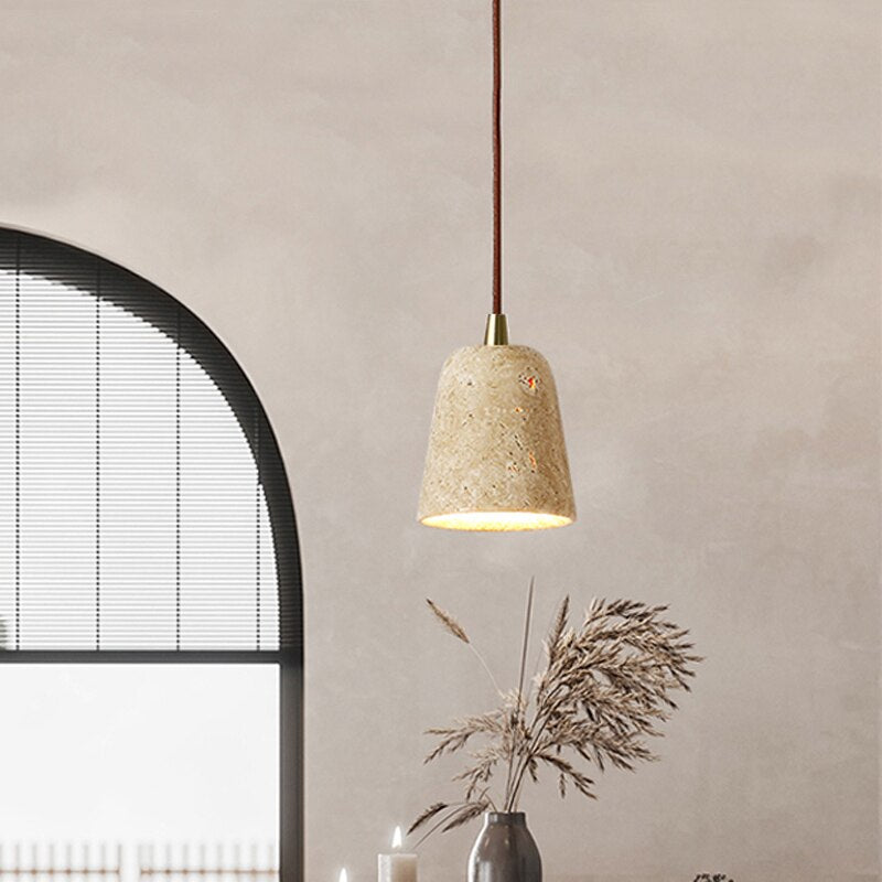 Isabelle Ora Stone Cone LED-Pendelleuchte