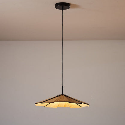 Élise Origami Pendelleuchte aus Holz & Bambus