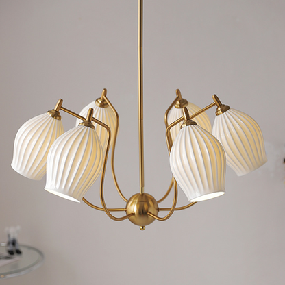 Camille Paola Keramik Minimalistische LED-Kronleuchter