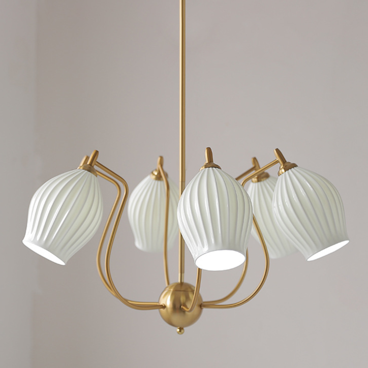 Camille Paola Keramik Minimalistische LED-Kronleuchter