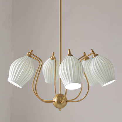 Camille Paola Keramik Minimalistische LED-Kronleuchter