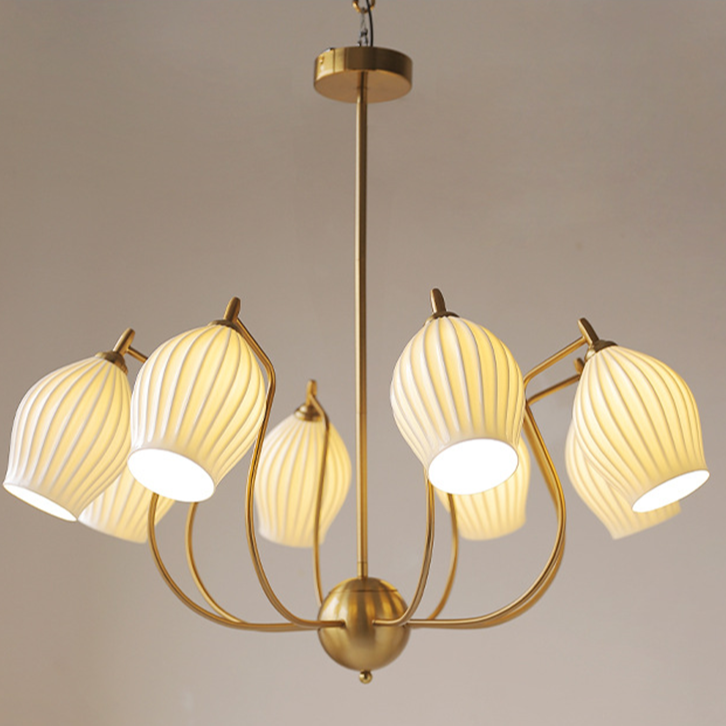 Camille Paola Keramik Minimalistische LED-Kronleuchter