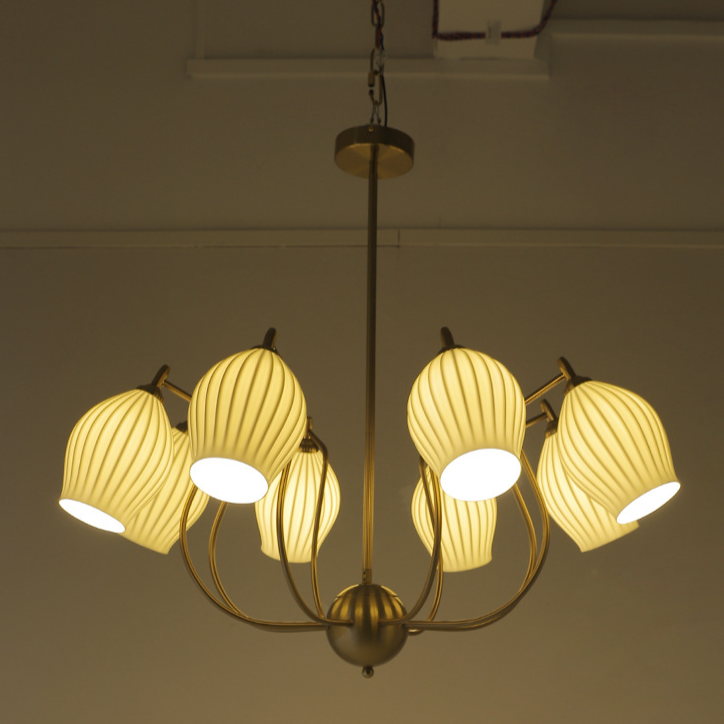 Camille Paola Keramik Minimalistische LED-Kronleuchter