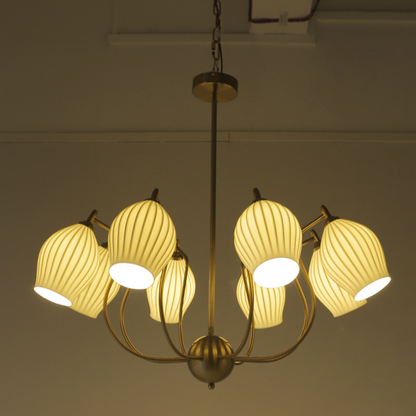 Camille Paola Keramik Minimalistische LED-Kronleuchter