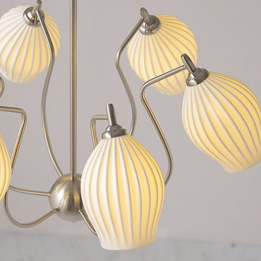 Camille Paola Ceramic Minimalist LED Chandelier