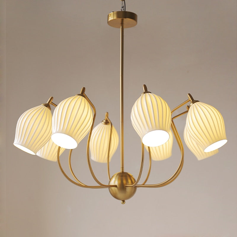 Camille Paola Keramik Minimalistische LED-Kronleuchter