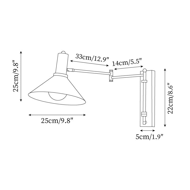 Céline Peak Steckdosenlampe mit verstellbarem Drehgelenk