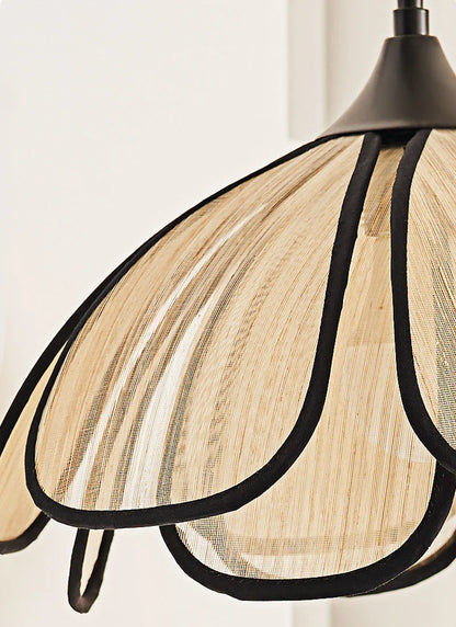 Élise Petal Bloom Wandleuchte Floral Faser Schirm Wandlampe